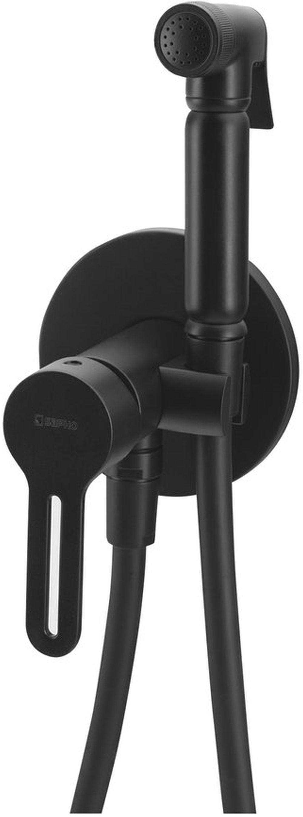 Sapho bateria bidetowa podtynkowa czarny mat 1103-15