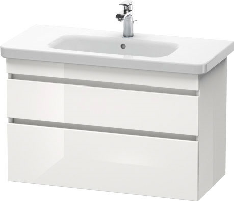 Duravit DuraStyle szafka 93 cm podumywalkowa wisząca biały wysoki połysk DS648202222