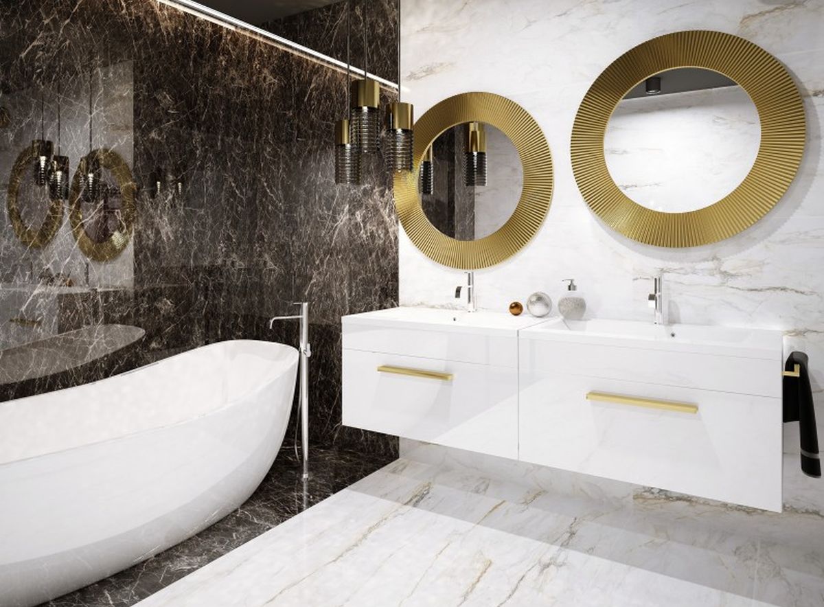 Ars Longa Sissel lustro 90x90 cm złote SISSELLUSTRO