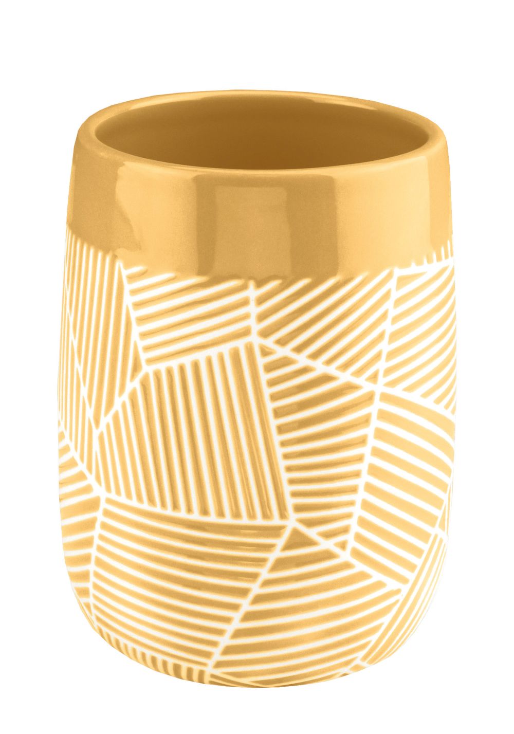 Kleine Wolke Serena kubek na szczoteczki stojący żółty 8642537852