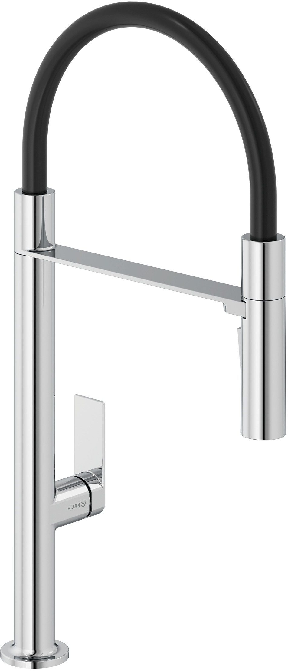 Kludi Qord bateria kuchenna stojąca chrom/czarny 568590575 - Wysyłka w 24h