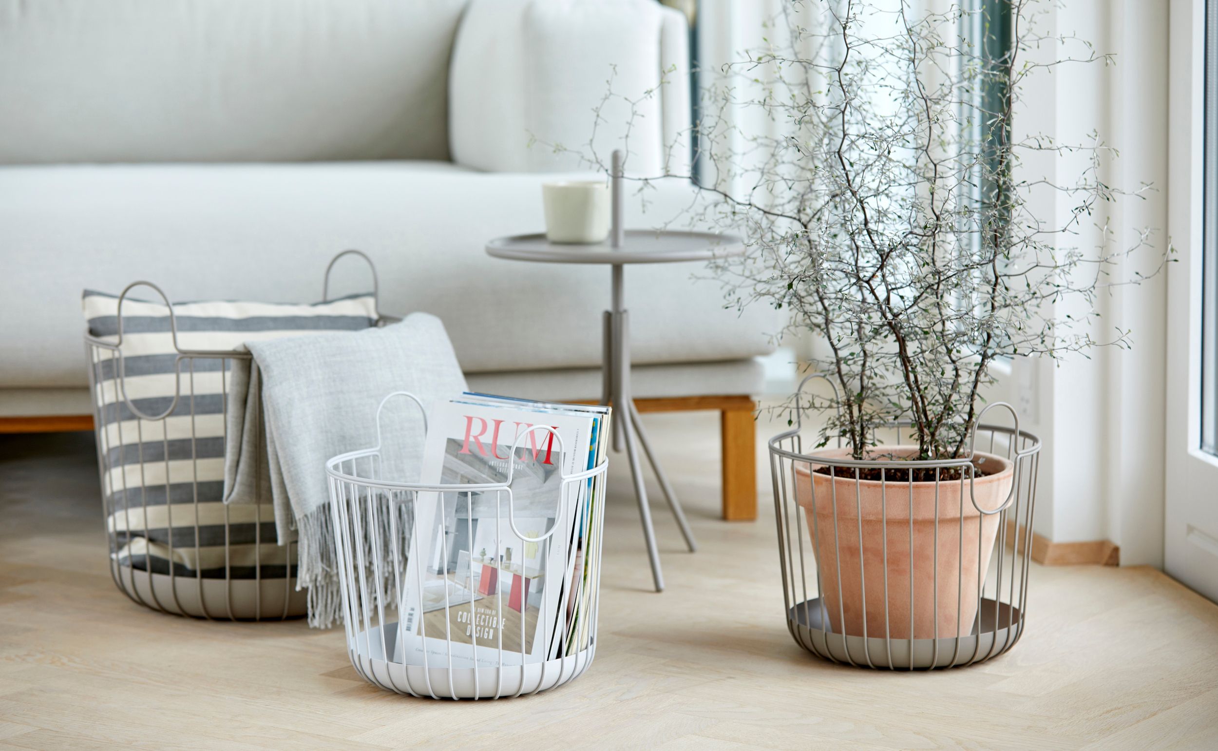 Zone Denmark Inu koszyk łazienkowy szary 10569