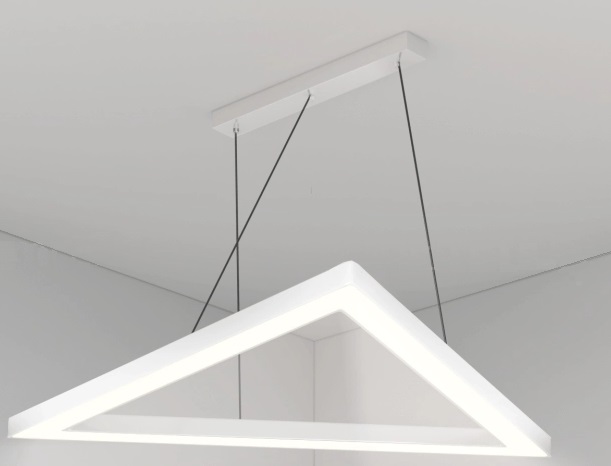 zoomLED Trójkąt lampa wisząca 1x97W biała