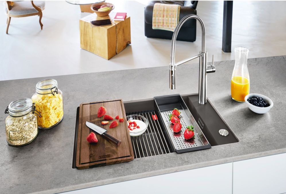 Franke Kanon KNG 110-62 zlewozmywak granitowy 76x46 cm łupkowy szary 125.0716.372