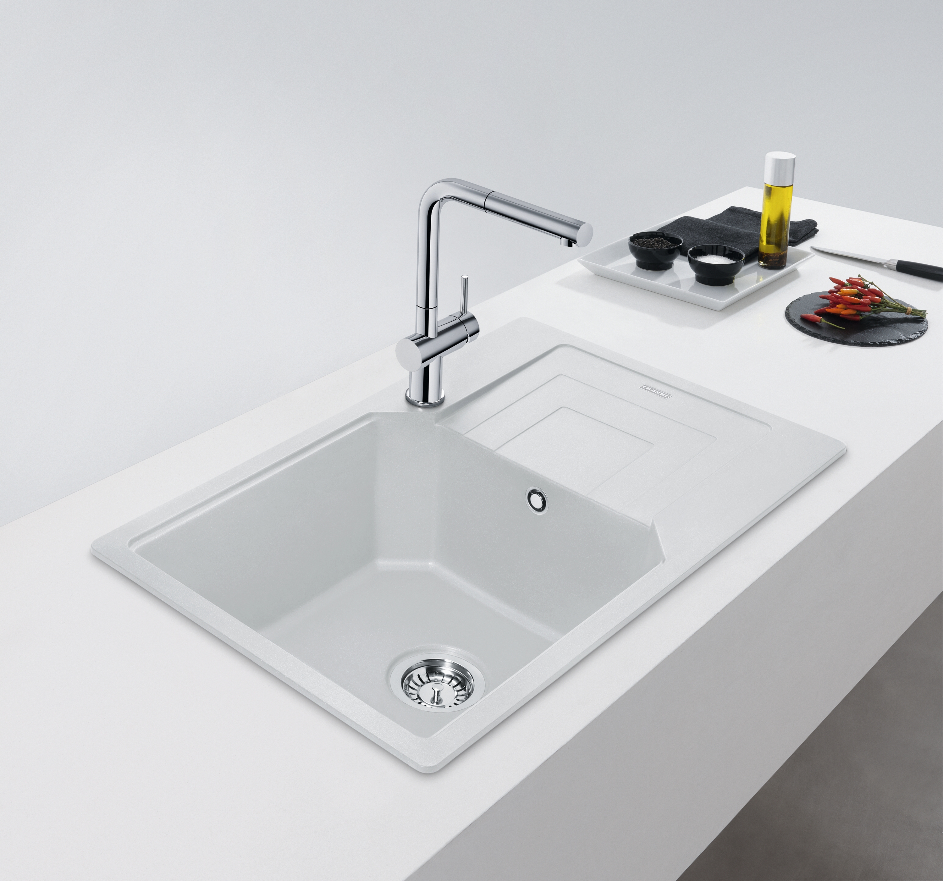 Franke Urban UBG 611-62 GSC zlewozmywak 62x50 cm Fragranite biały polarny 114.0687.265