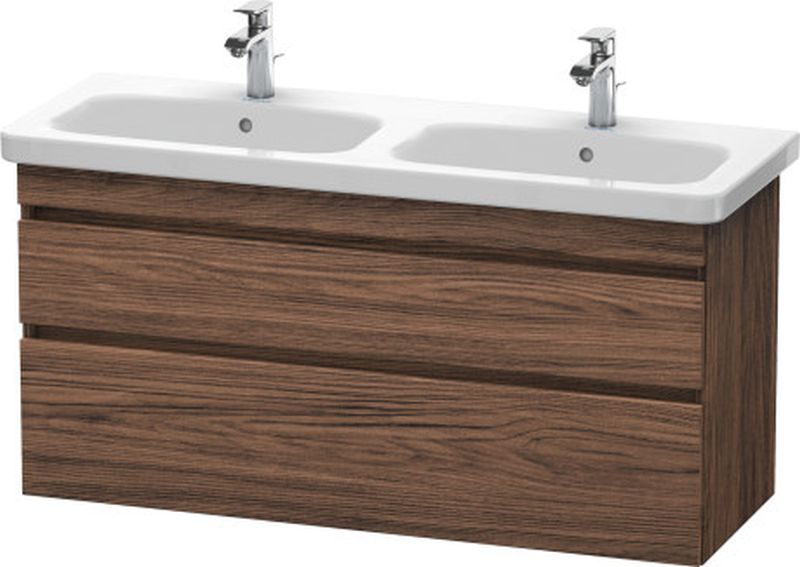 Duravit DuraStyle szafka 123 cm podumywalkowa wisząca ciemny orzech dekor DS649802121