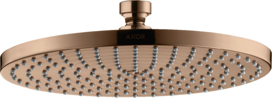 Axor Starck deszczownica 24 cm okrągła czerwone złoto polerowane 28494300