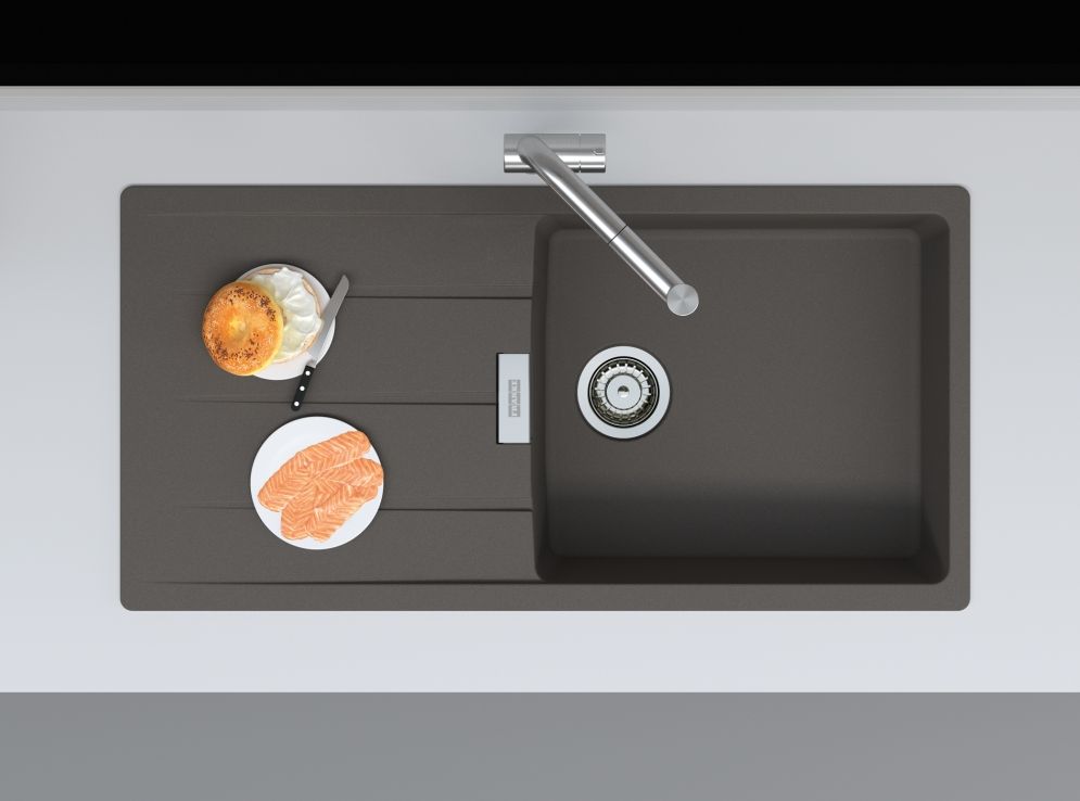 Franke Centro CNG 611-100 zlewozmywak granitowy 100x50 cm łupkowy szary 114.0716.329