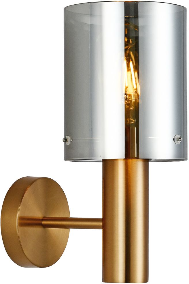 Italux Sardo kinkiet 1x40 W mosiądz-przydymiony WL-5581-1A-BRO+SG