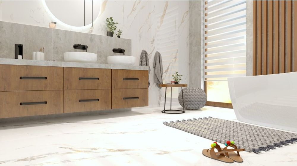 LaVita Montana szafka 80 cm podumywalkowa wisząca orzech