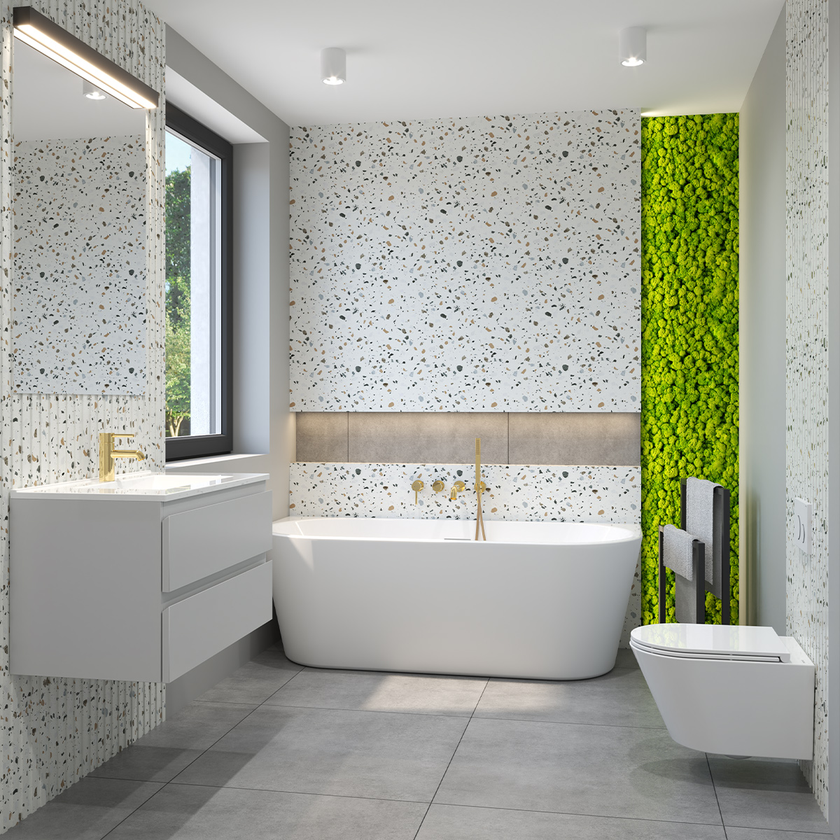 Oltens Vernal umywalka z szafką 80 cm biała 68003000 - Wysyłka w 24h