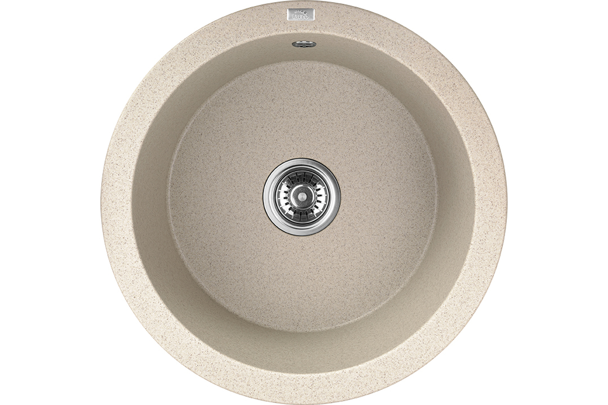 Laveo Dafne zlewozmywak granitowy 51x51 cm beżowy SBD488Y - Wysyłka w 24h