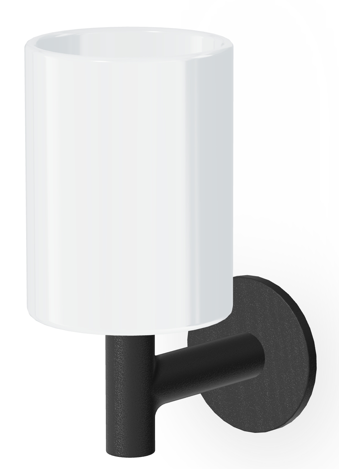 Zucchetti Pan kubek do mycia zębów biały-czarny ZAC613.N1