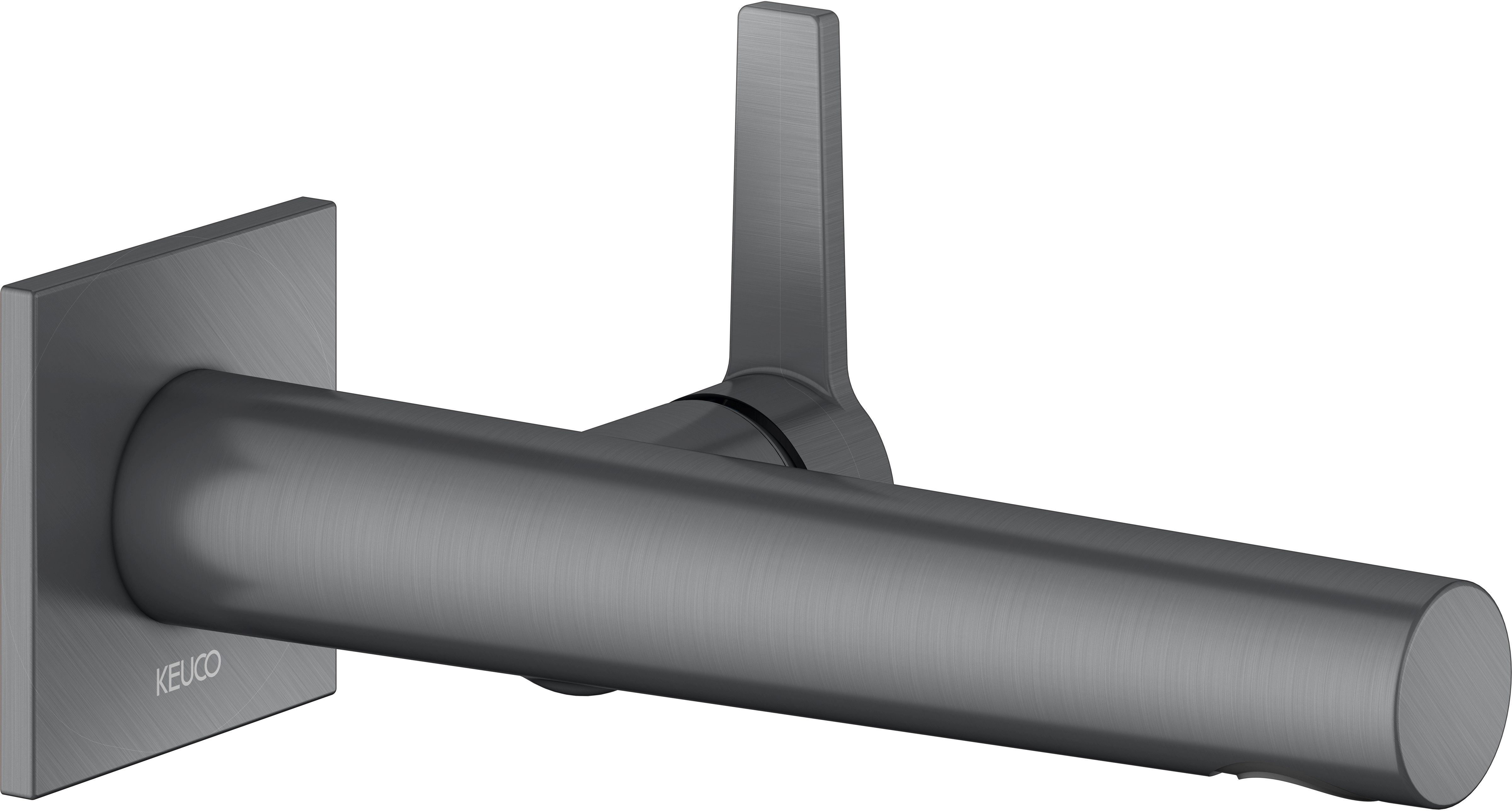 Keuco Edition 11 bateria umywalkowa podtynkowa chrom-czarny szczotkowany 51116131302