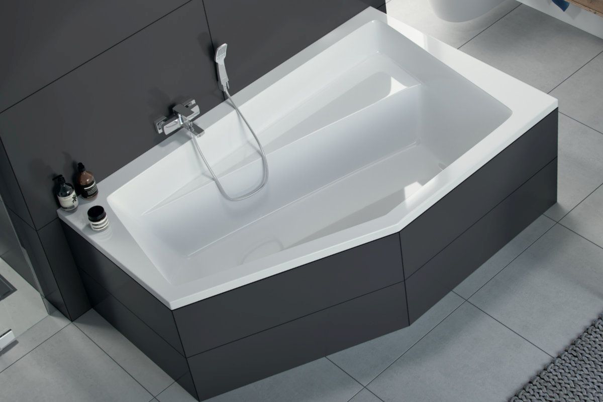 Excellent Vesper wanna narożna 160x100 cm prawa biała WAEX.VEP16WH