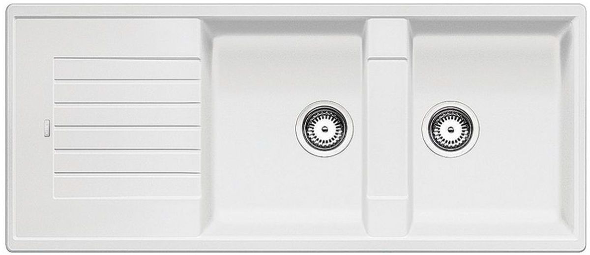 Blanco Zia 8 S zlewozmywak 116x50 cm z Silgranit PuraDur biały 515597