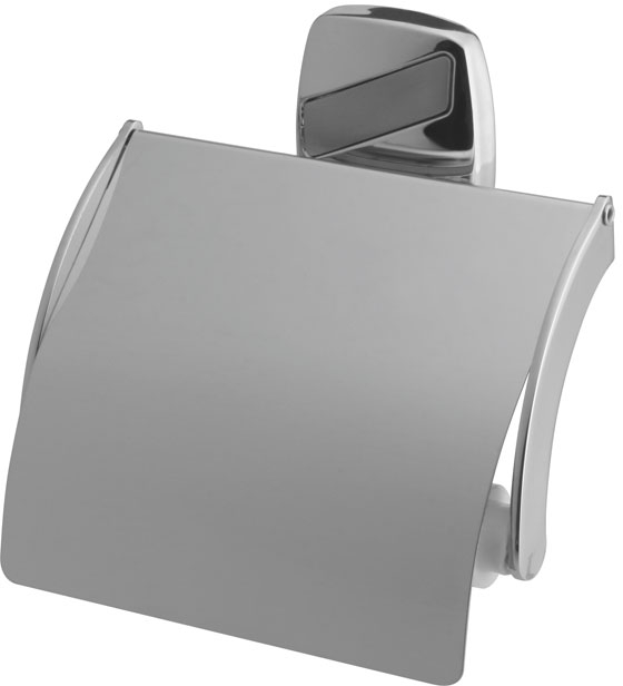 Bisk Oregon uchwyt na papier toaletowy z pokrywą chrom 79705