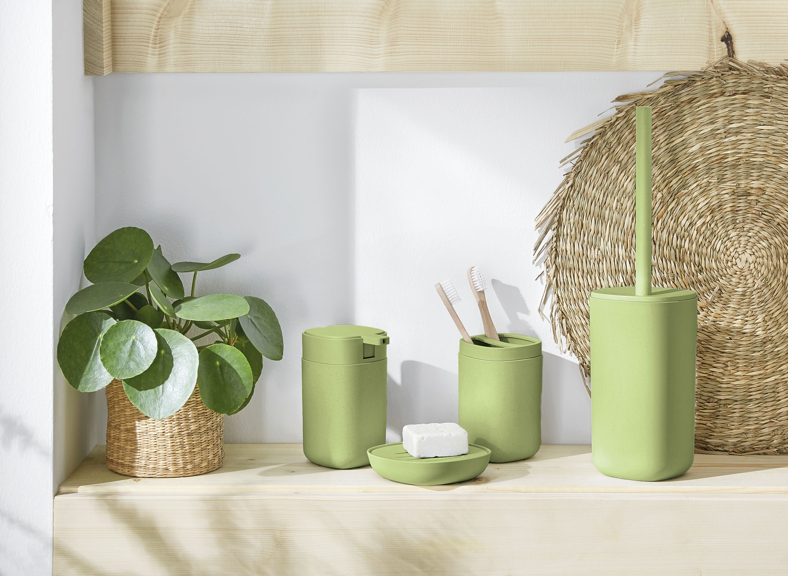 Kleine Wolke Belgrano kubek na szczoteczki stojący zielony mat 8614603851