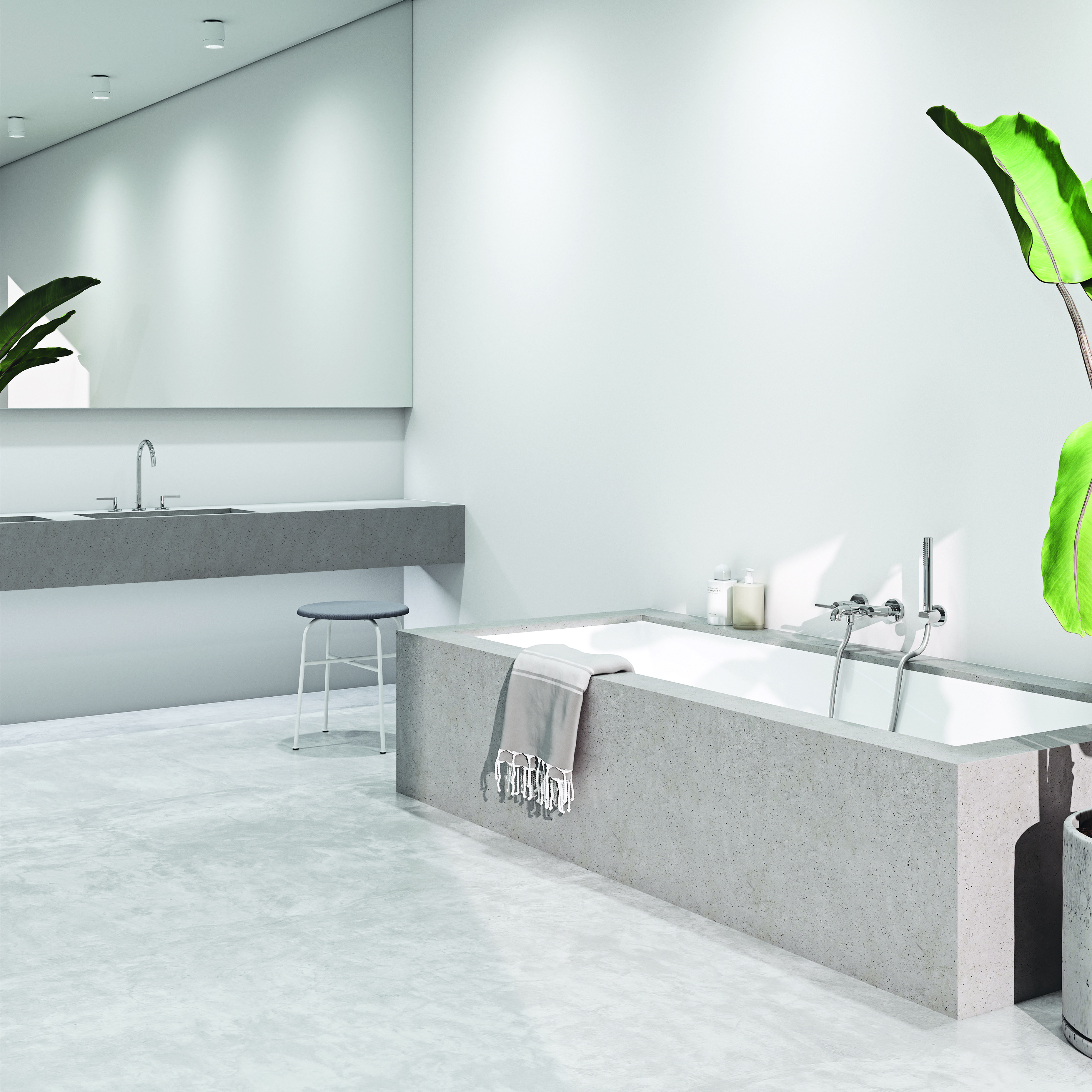 Kludi Nova Fonte Puristic zestaw prysznicowy ścienny chrom 2085005-15