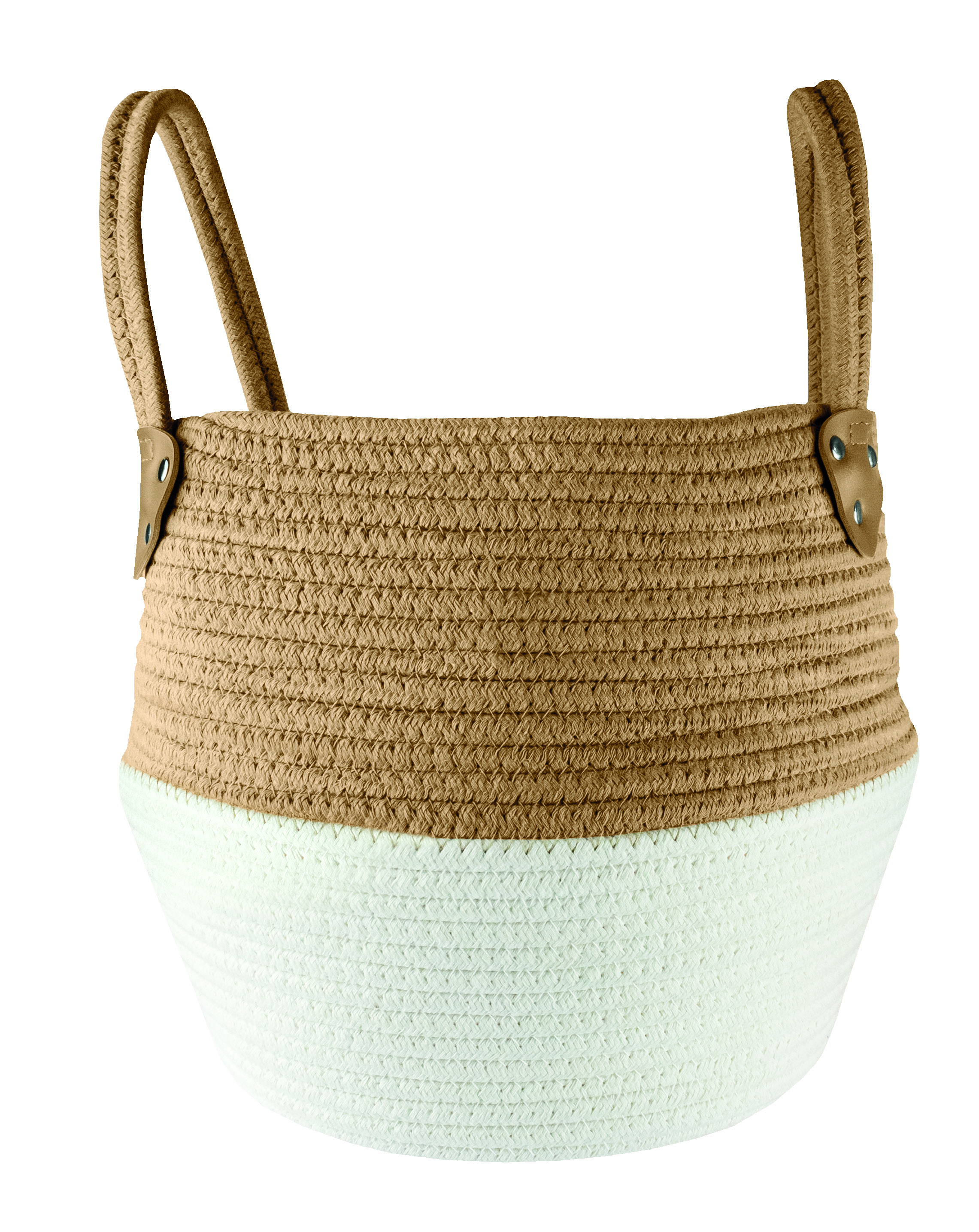 Kleine Wolke Patch koszyk łazienkowy XL biały/brązowy 8649270062 - Wysyłka w 24h