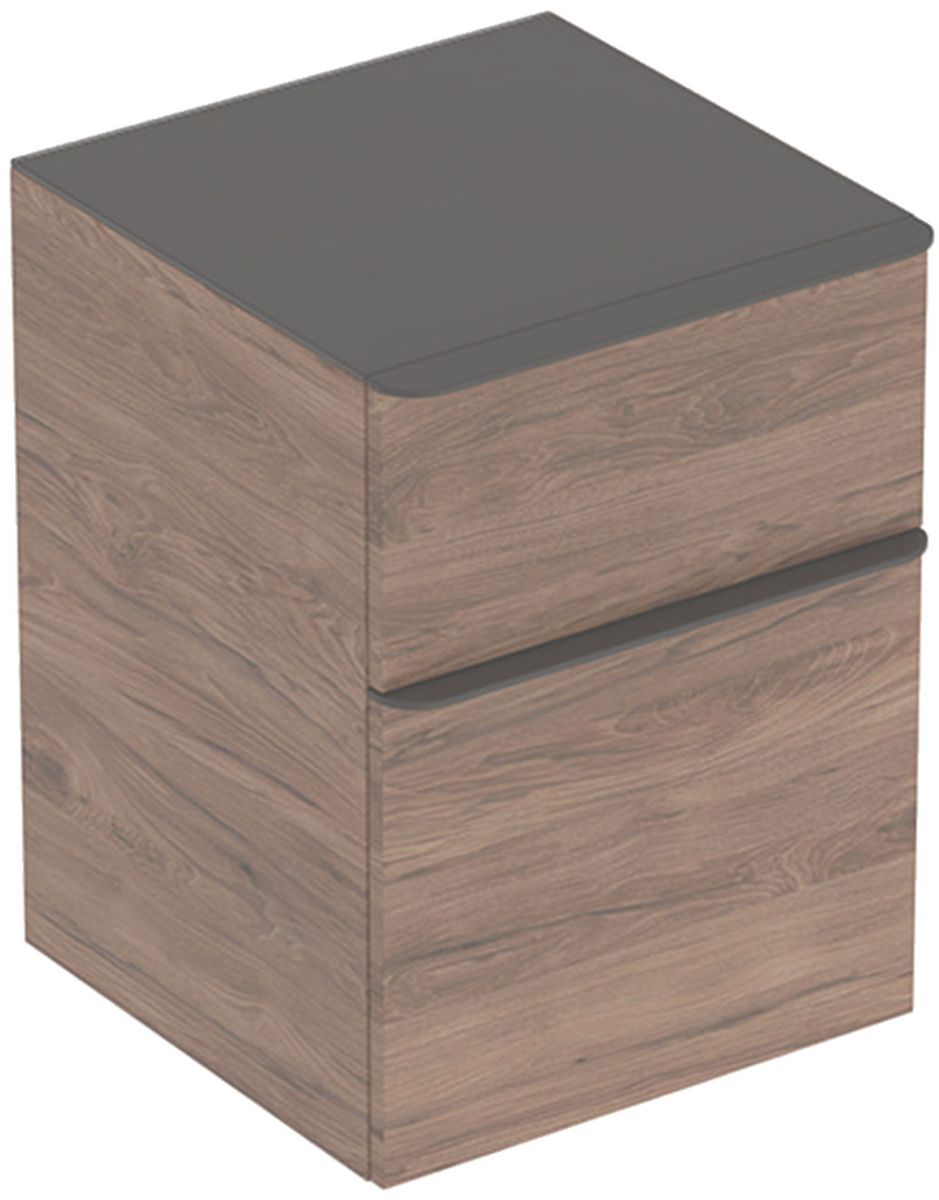 Geberit Smyle Square szafka 60 cm boczna wisząca orzech włoski hickory 500.357.JR.1