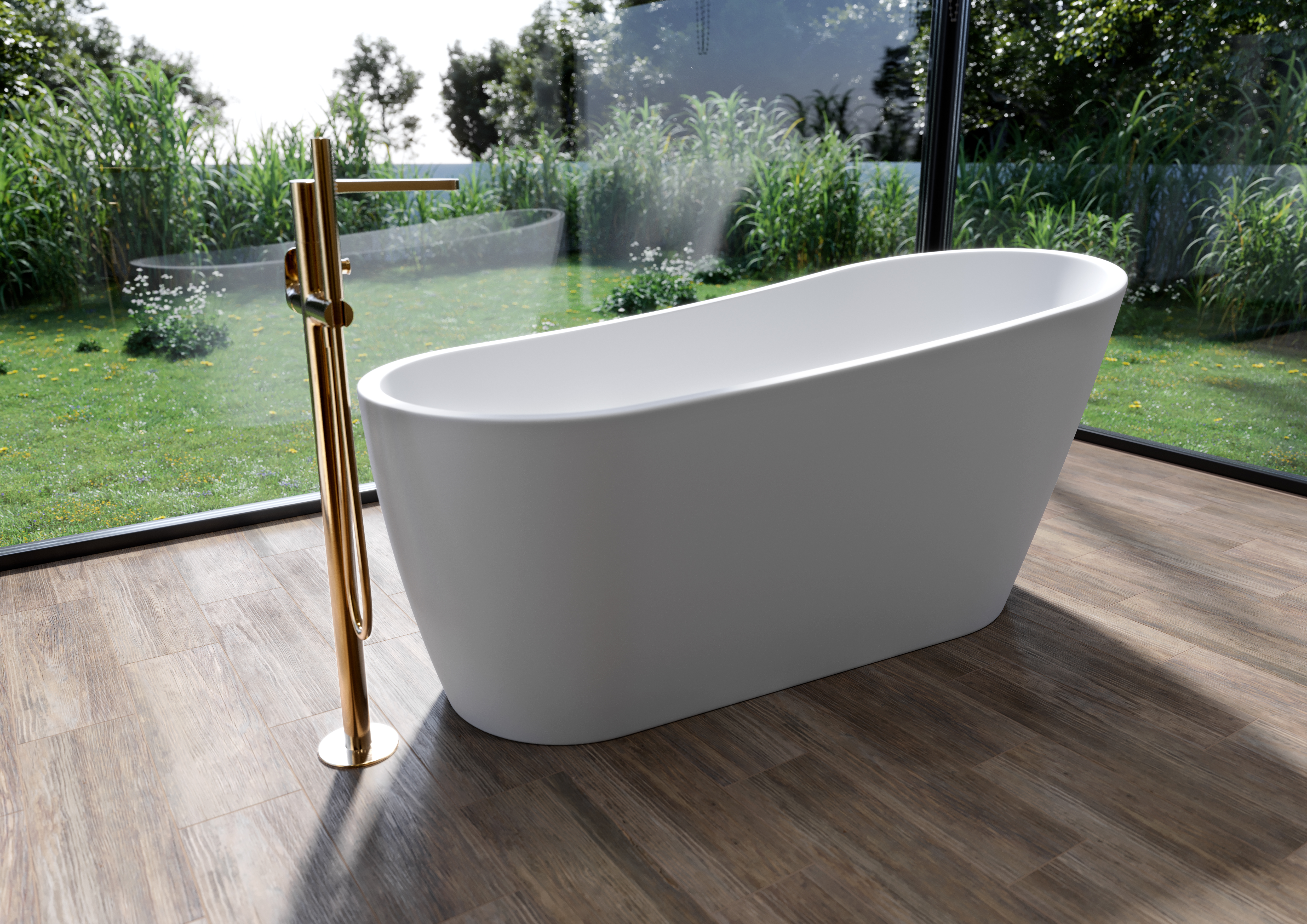 Cersanit Zen wanna wolnostojąca 167x72 cm owalna biała S301-302 - Wysyłka w 24h