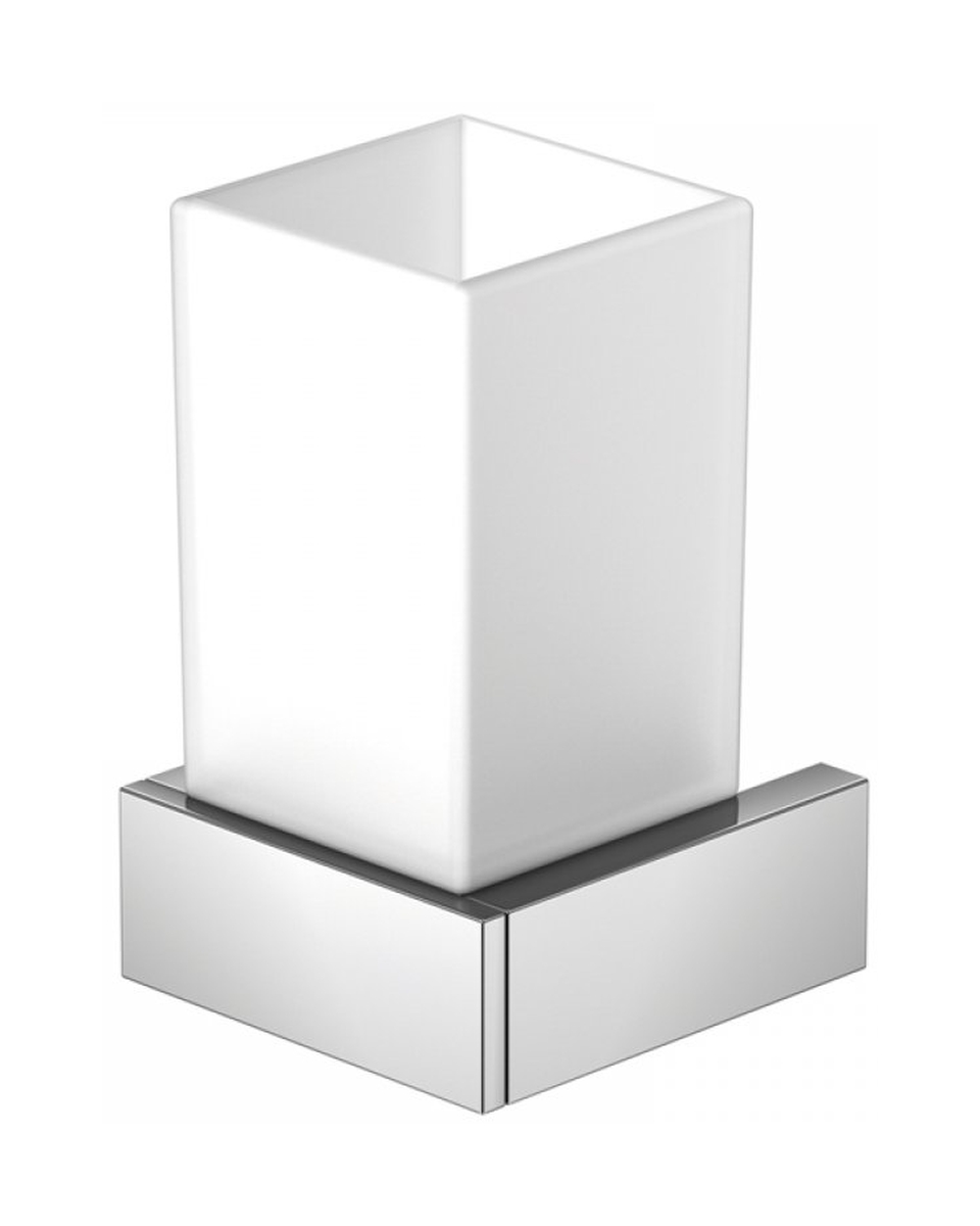 Steinberg 460 kubek do mycia zębów z uchwytem ścienny biały/chrom 4602001 - Wysyłka w 24h