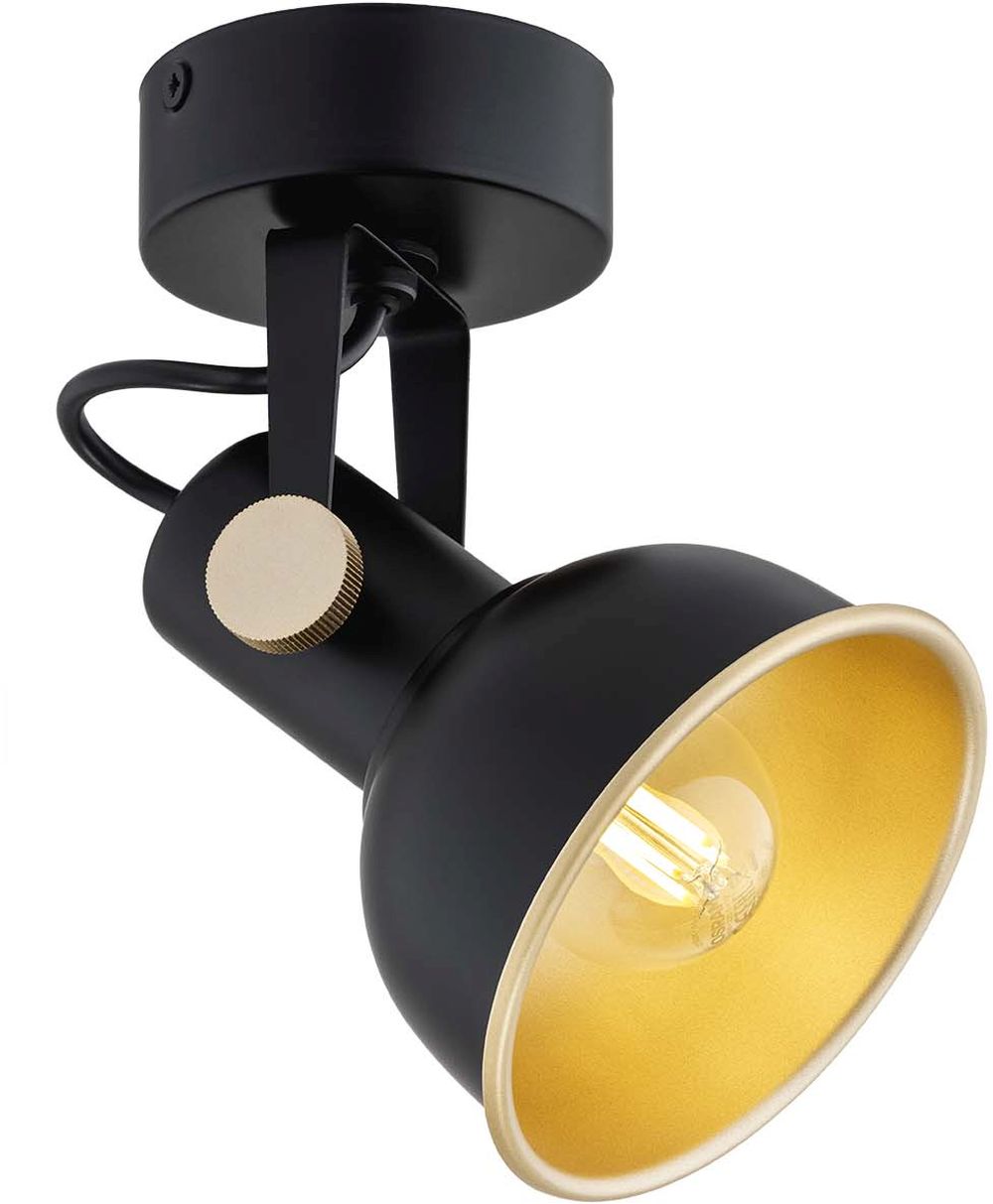 Argon Lenora kinkiet 1x7W czarny/złoty 8246