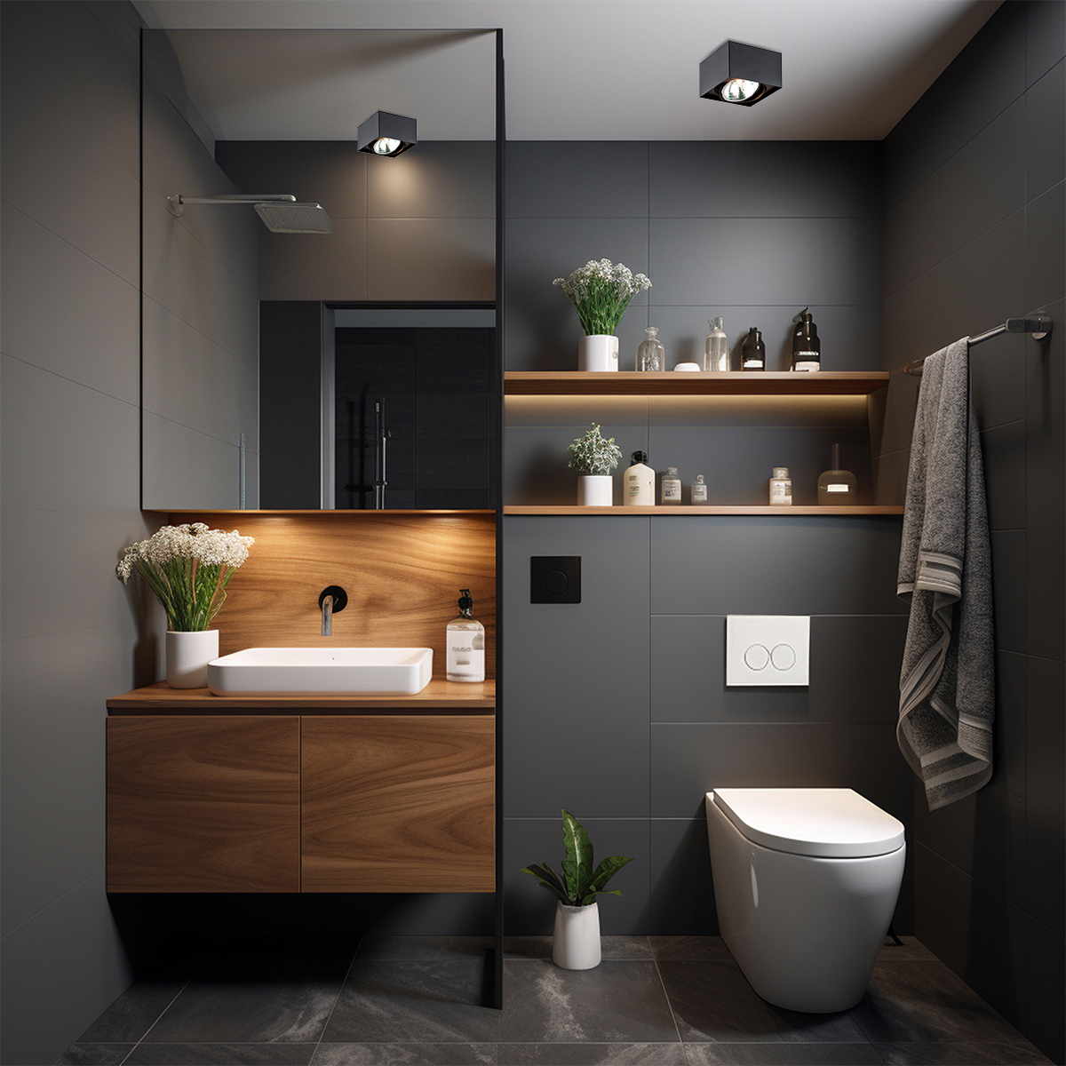 Argon Rodos lampa podsufitowa 1x6W czarny 346