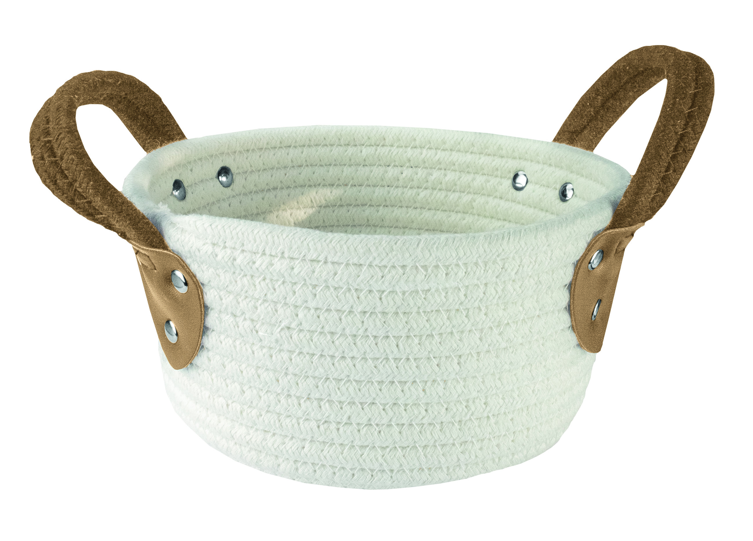 Kleine Wolke Patch koszyk łazienkowy biały/brązowy 8649270059 - Wysyłka w 24h