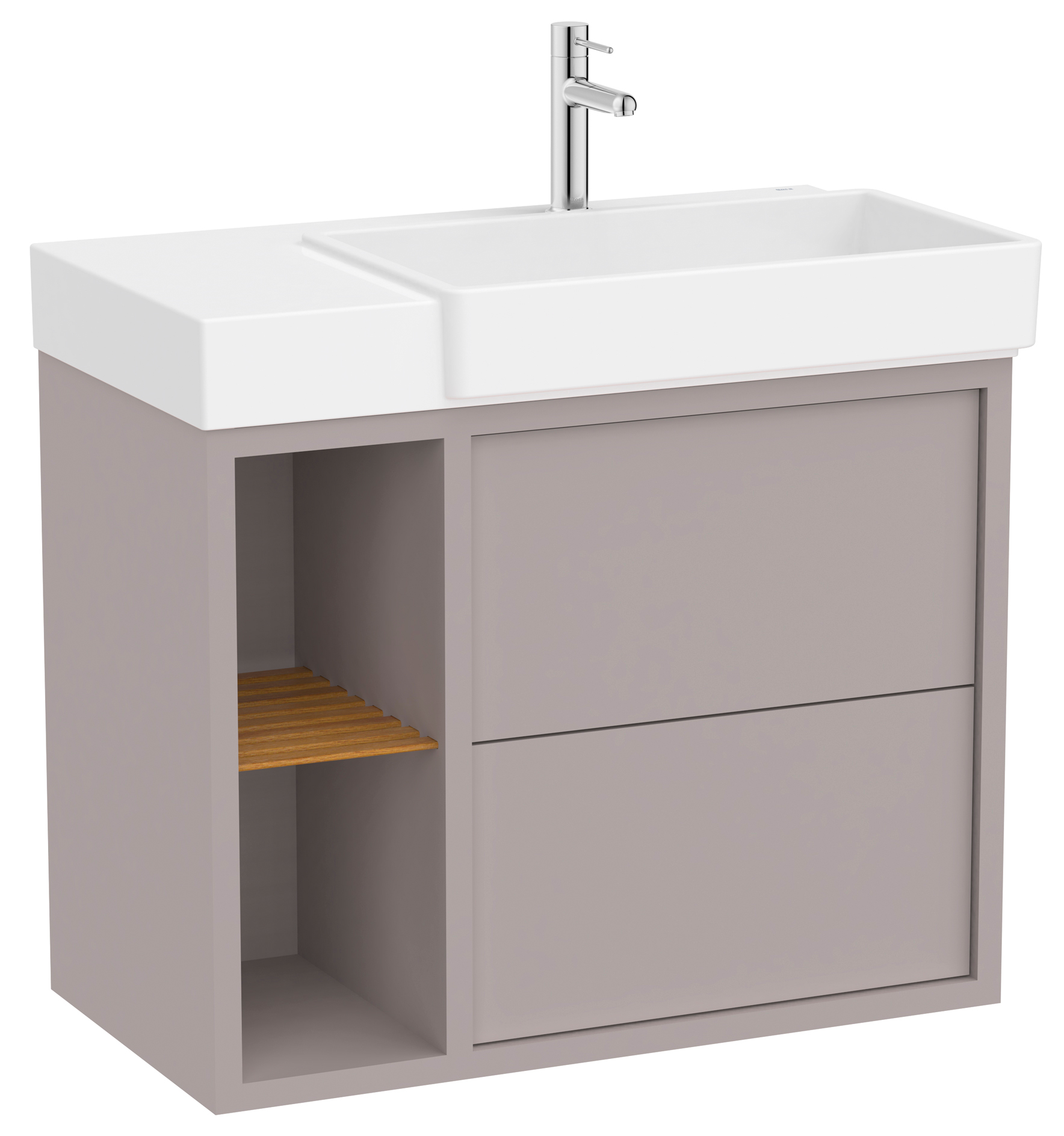 Roca Tura umywalka z szafką 100 cm szlachetny szary A852027559