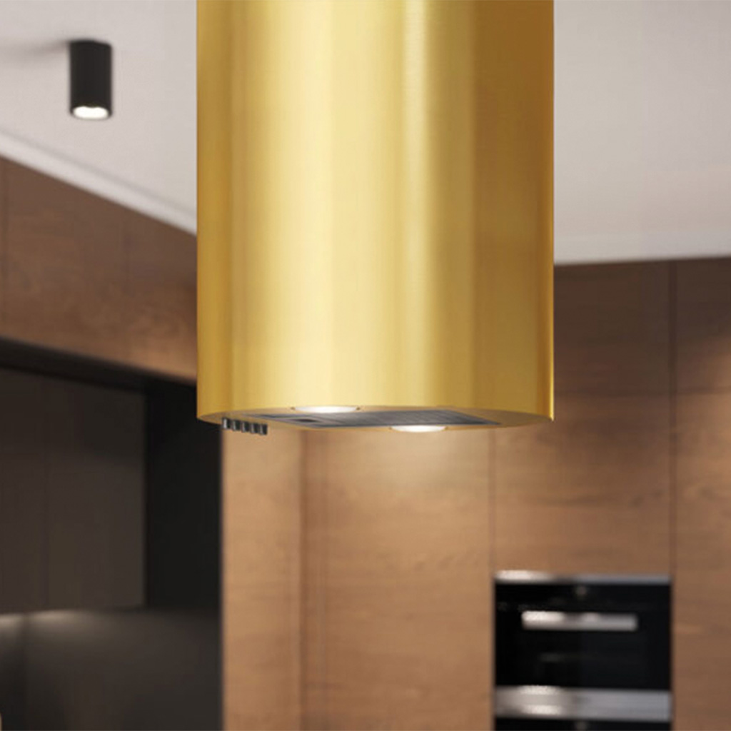 Maan Elba okap kuchenny 31 cm wyspowy złoty OELB31D4PC.S3CZ.IN.SA2.ZL3_EO - Wysyłka w 24h