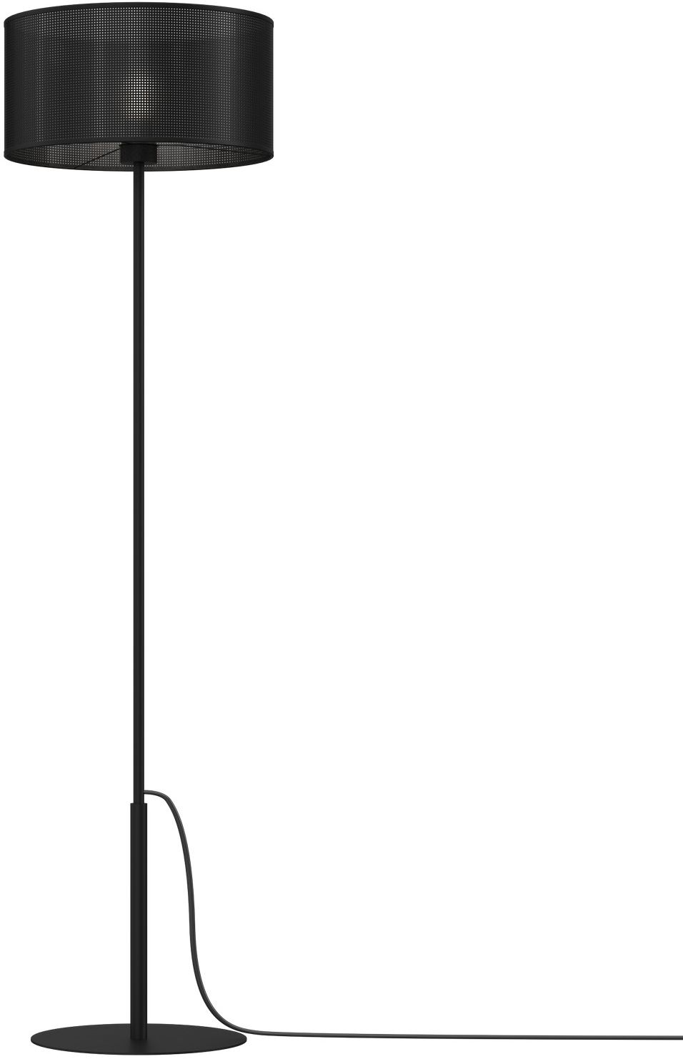 Luminex Loft Shade lampa stojąca 1x60W czarna 5244