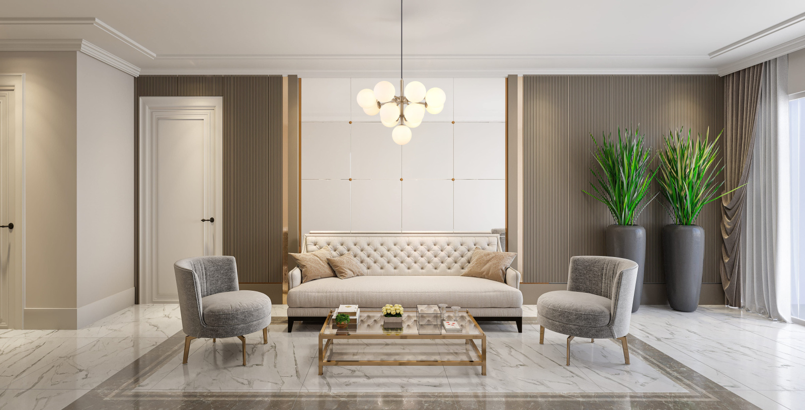 Globo Lighting Grappy lampa podsufitowa 13x5 W biała-nikiel 56143-13ND