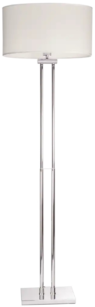 CosmoLight Athens lampa stojąca 1x40 W biała-chrom F01451CH-WH