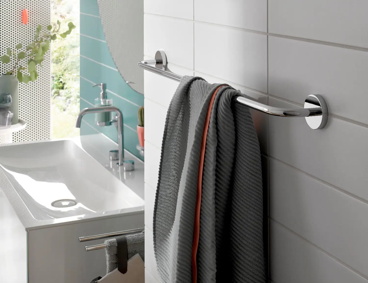 Emco Round drążek na ręcznik chrom 436000160