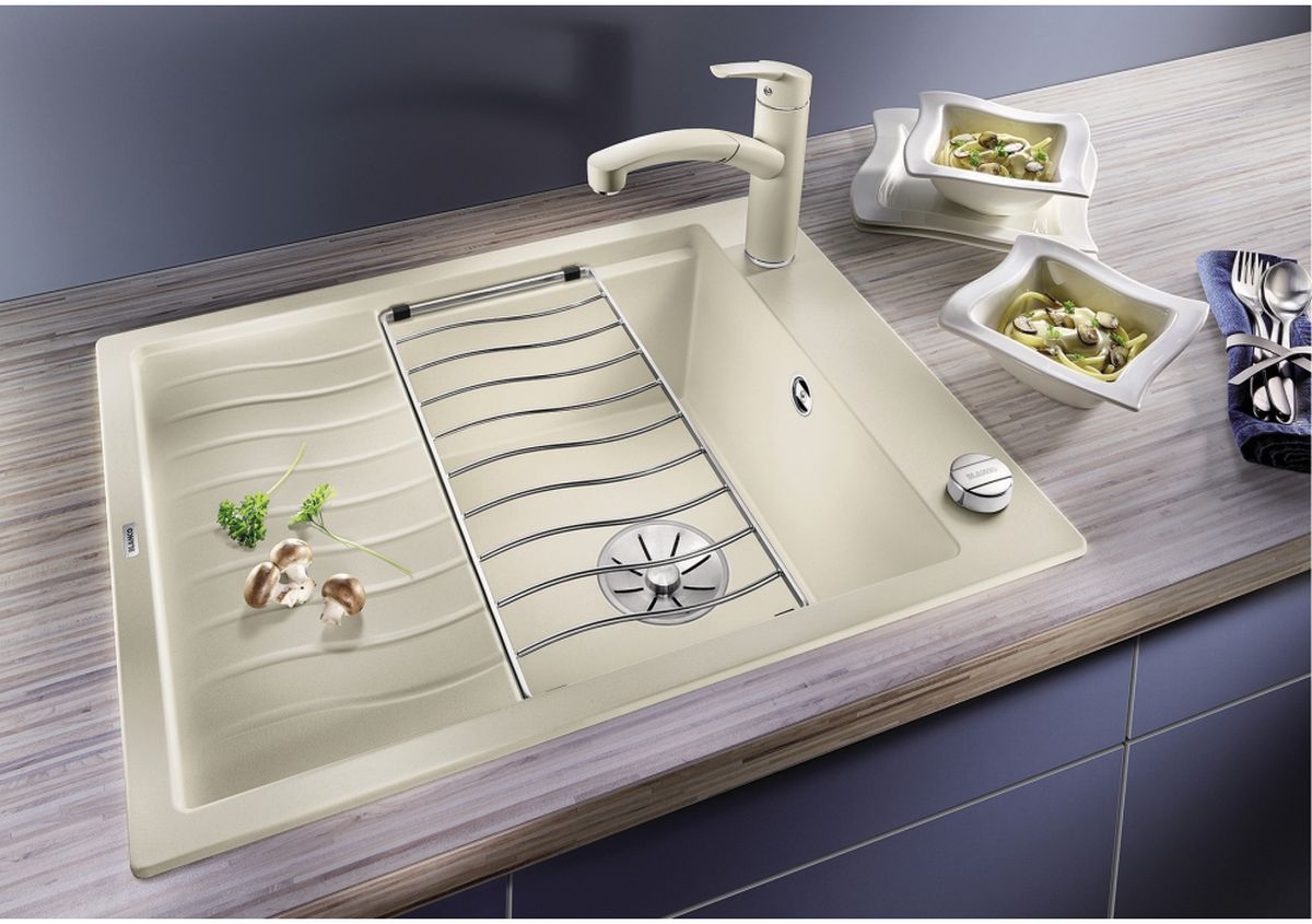 Blanco Elon 45 S zlewozmywak 65x50 cm z Silgranit PuraDur czarny 525879