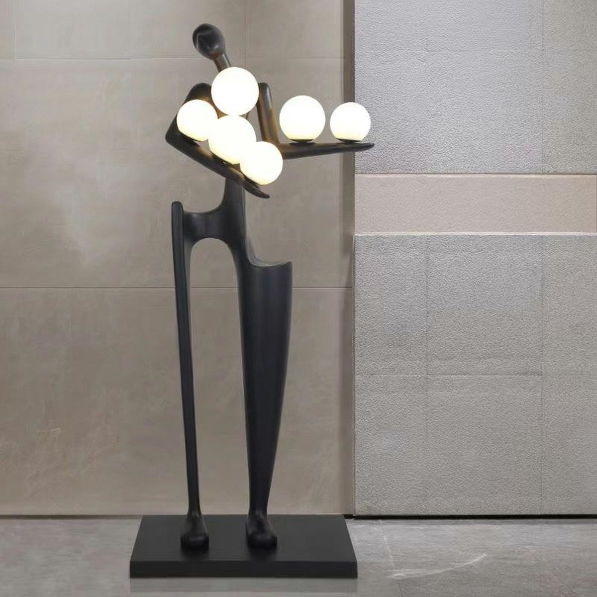 Moosee Human lampa stojąca 6x40W czarny/biały MSE010100381