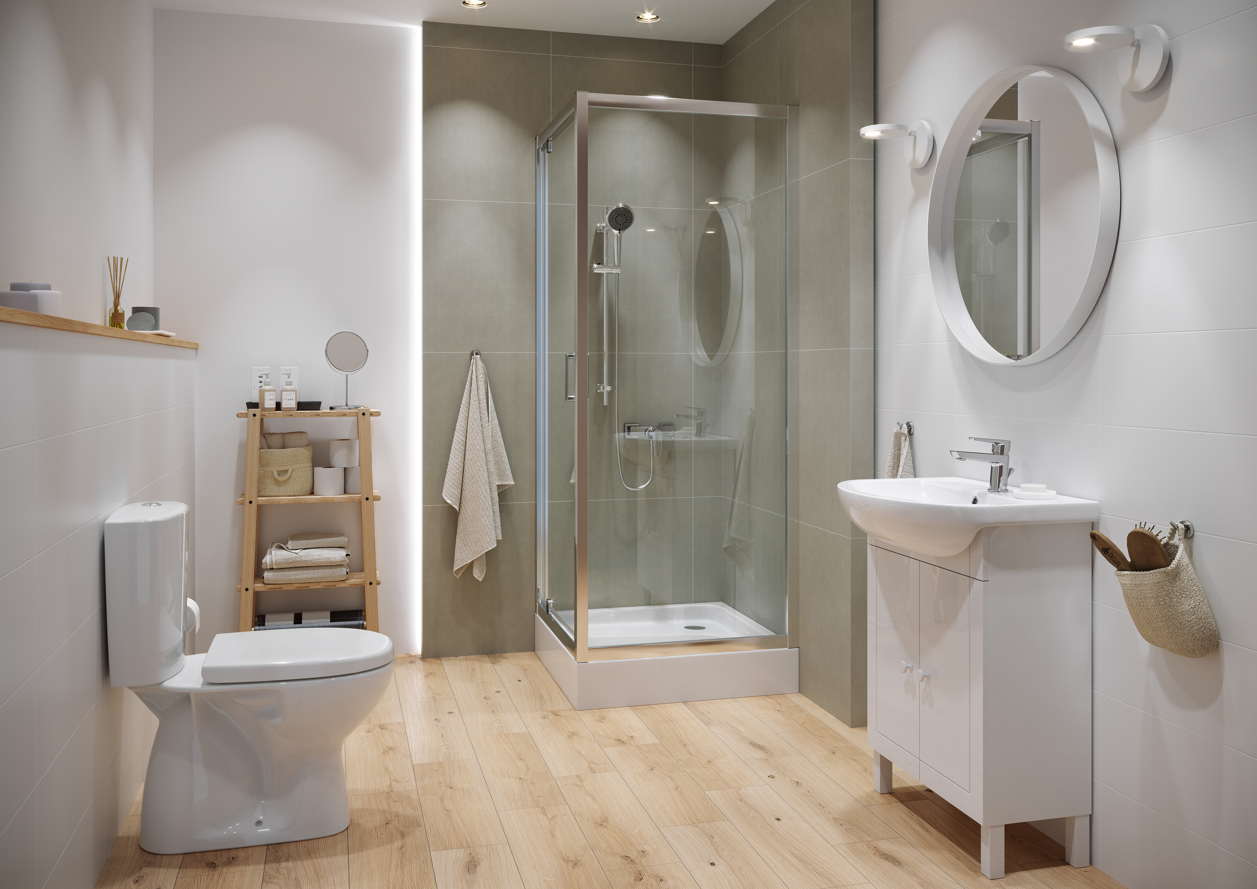 Cersanit Arteco kabina prysznicowa 80x80 cm kwadratowa chrom/szkło przezroczyste S157-009