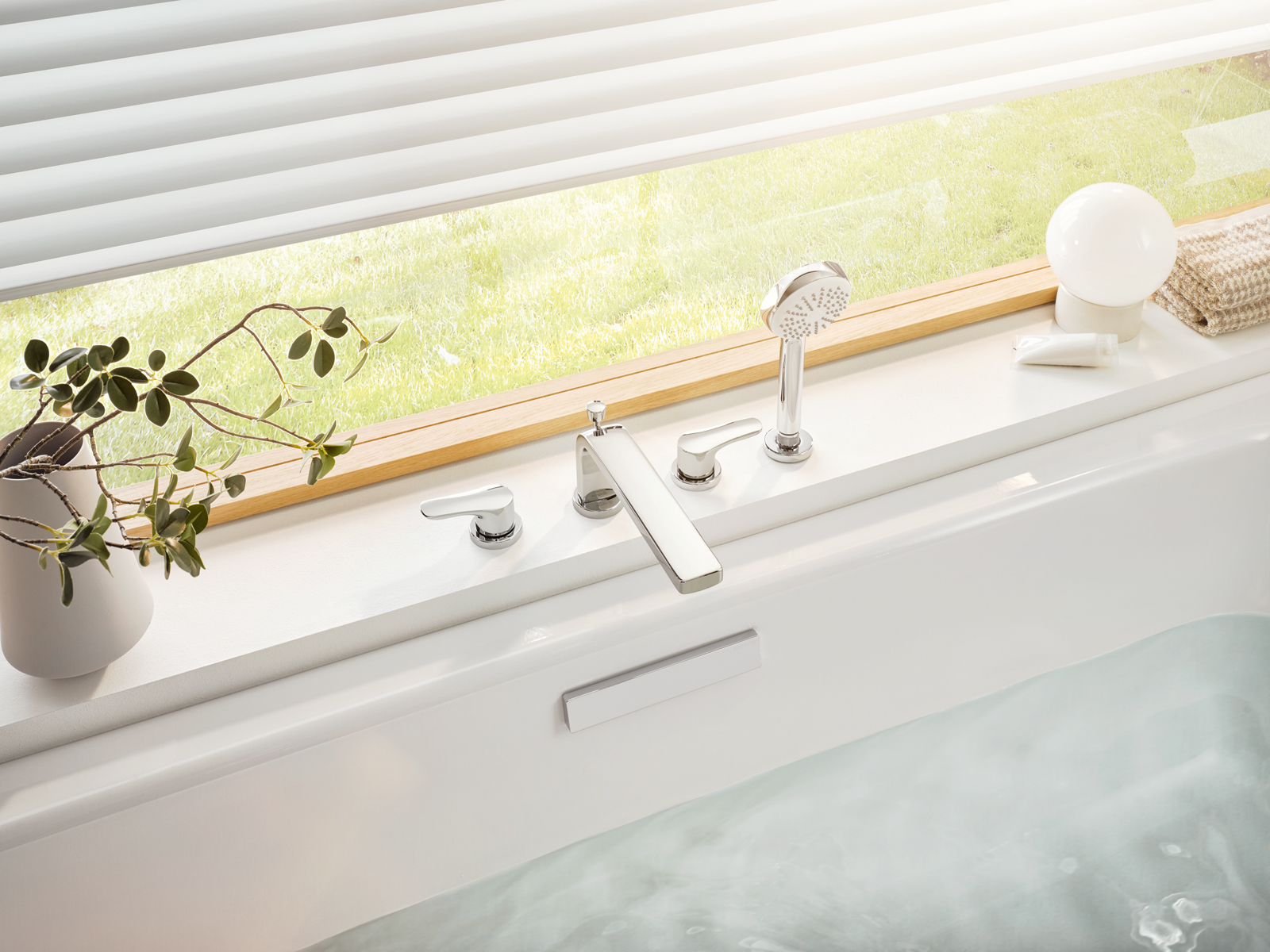 Kludi Pure&Solid bateria wannowo-prysznicowa 4-otworowa chrom 344230575 - Wysyłka w 24h