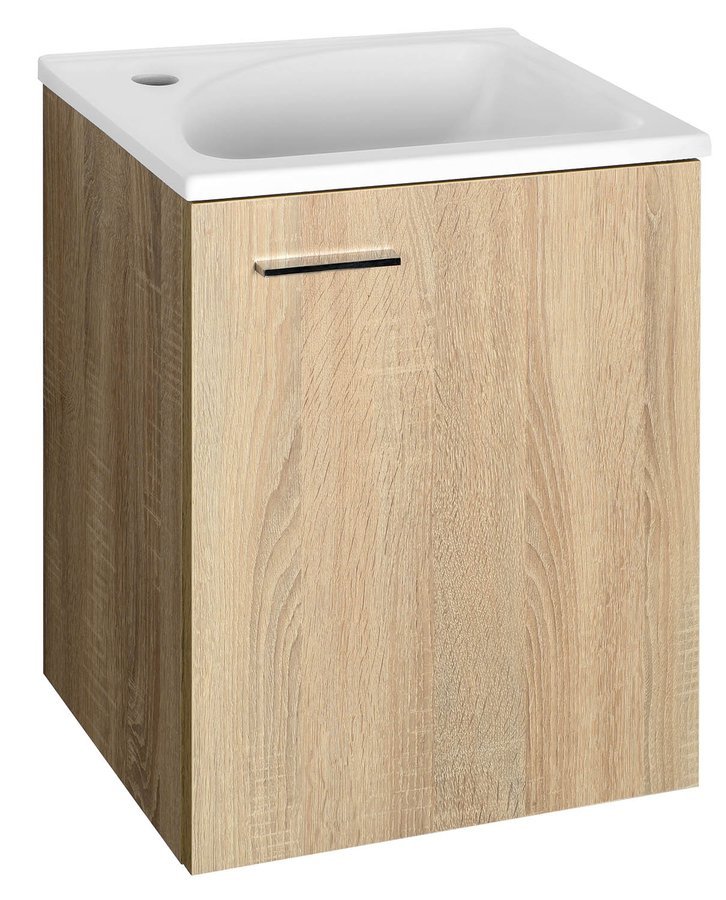 Aqualine Zoja szafka 40 cm podumywalkowa wisząca dąb platin 51048DP