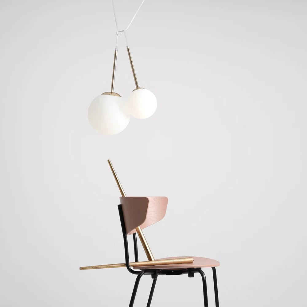 Aldex Bosso Mini 14 lampa wisząca 1x40W złota/biała 1087XXS30