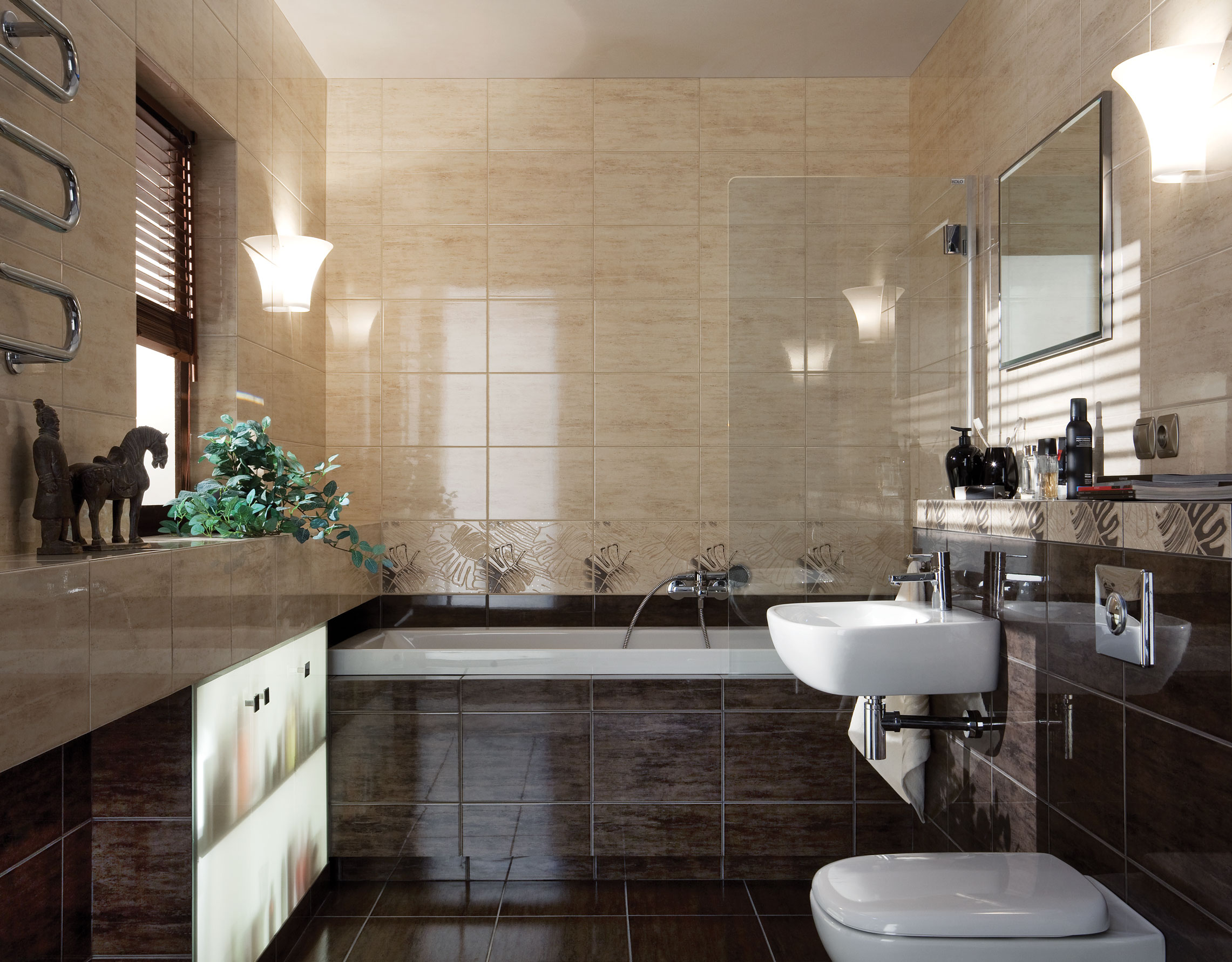 Domino Toscana brąz płytka podłogowa 33,3x33,3 cm