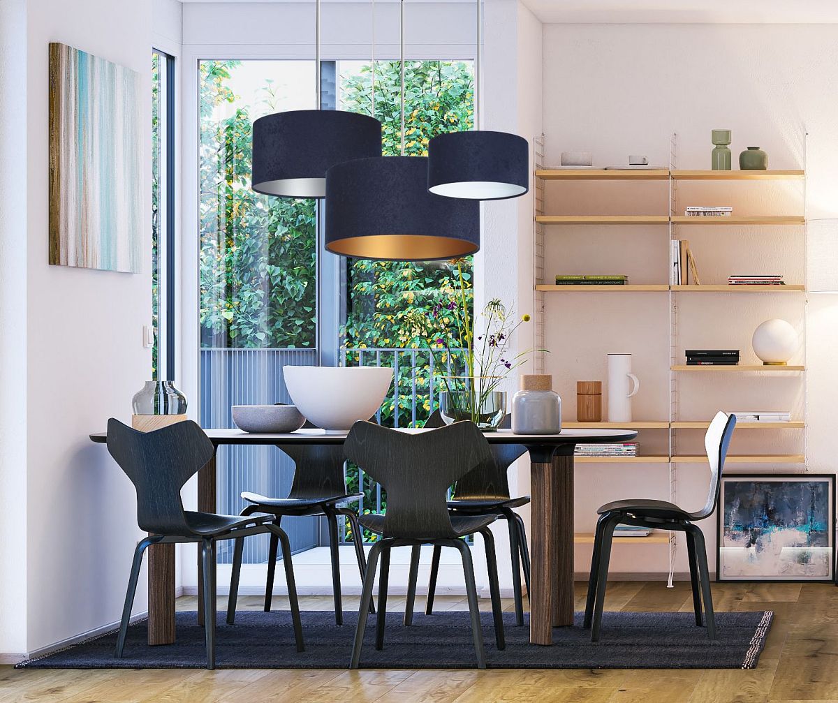 BPS Koncept Standard HomeLight lampa wisząca 1x60 W złota-granatowa 010-044-50