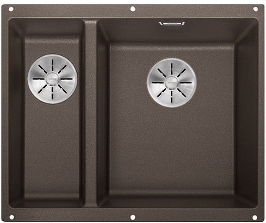 Blanco Subline 340/160-U zlewozmywak granitowy 52,5x40 cm brązowy 523567