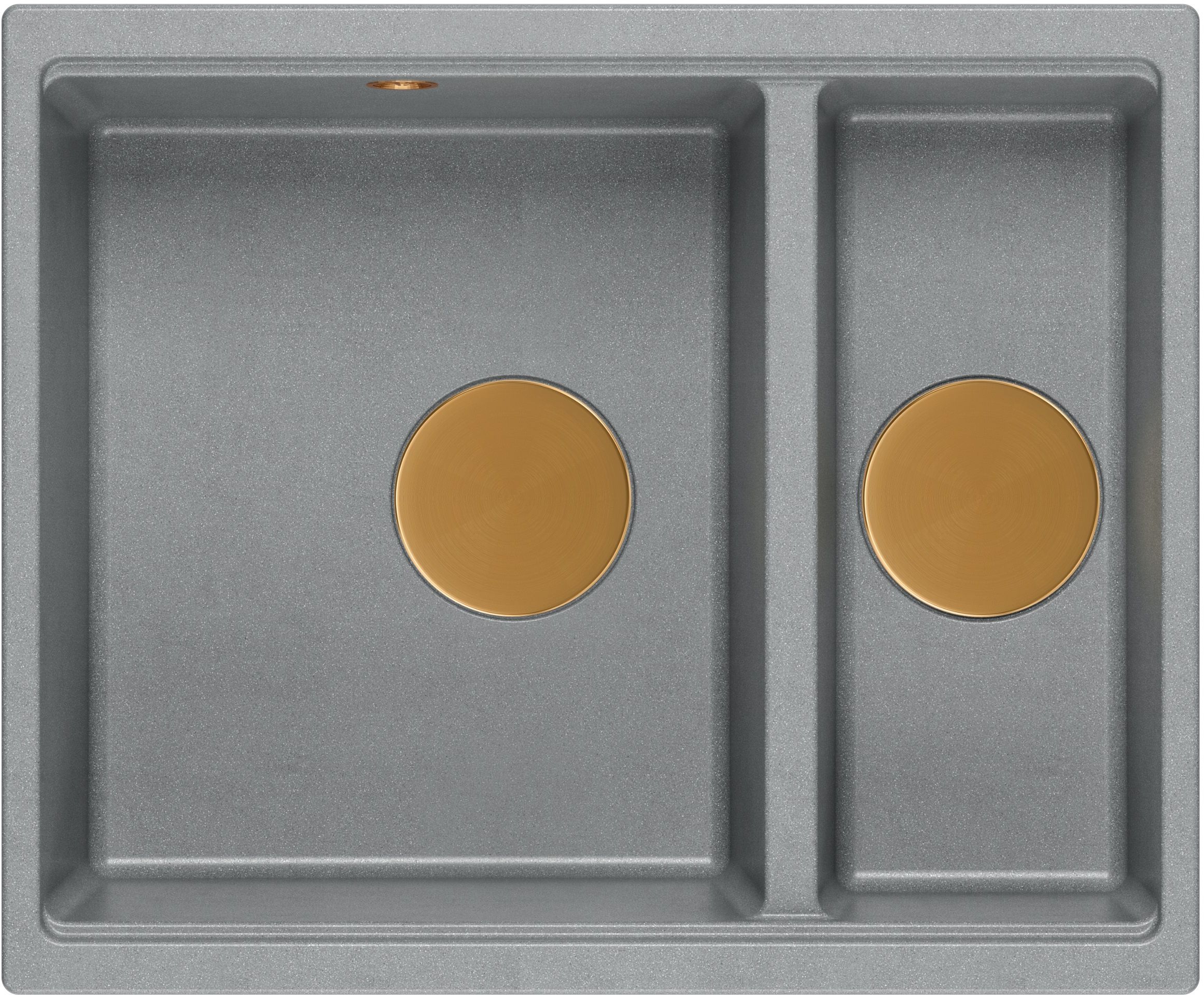 Quadron Logan zlewozmywak GraniteQ 55x46 cm szary/grafitowy/onyx HCQL5646U5-C1_U