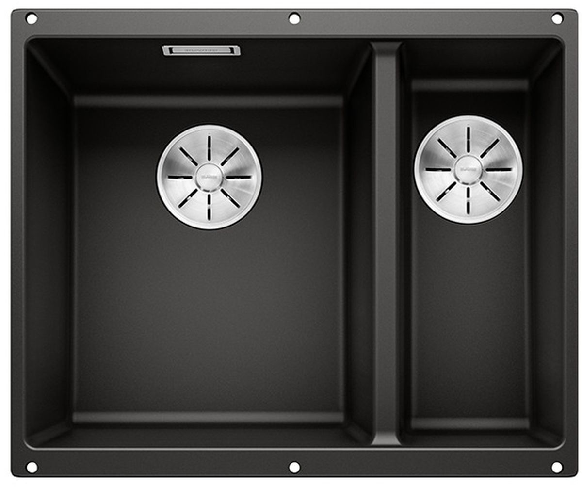 Blanco Subline 340/160-U zlewozmywak granitowy 52,5x40 cm czarny 525985 - Wysyłka w 24h
