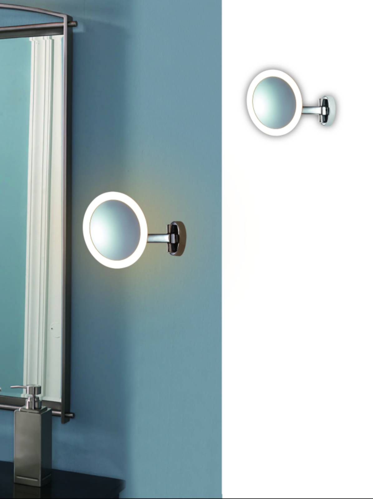 Open Design Belli kinkiet 1x6W lustro powiększające chrom/biały OR81459