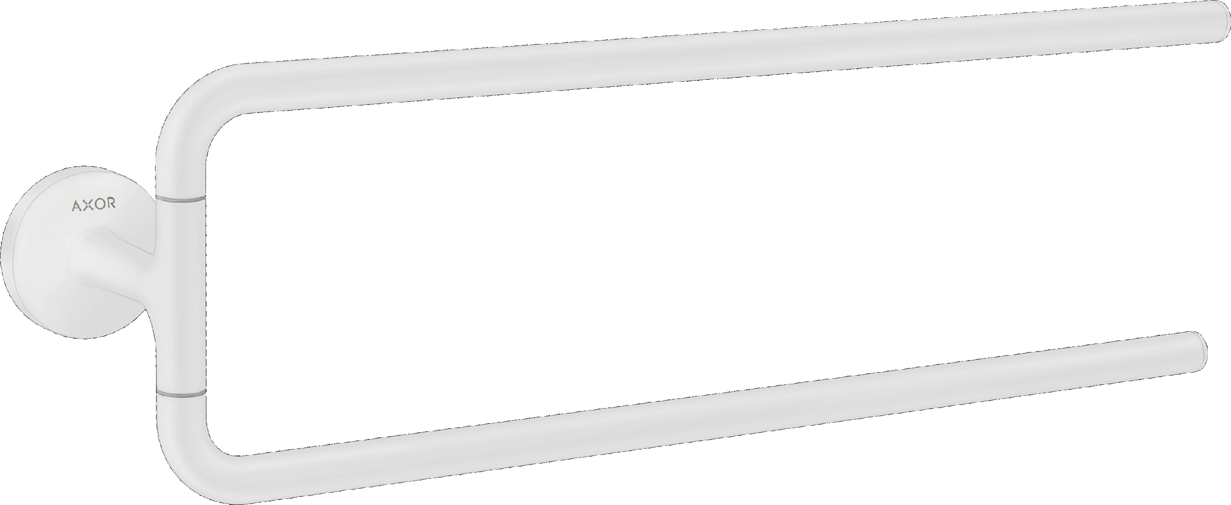 Axor Universal Circular wieszak na ręczniki 41,9 cm 2-ramienny biały mat 42822700