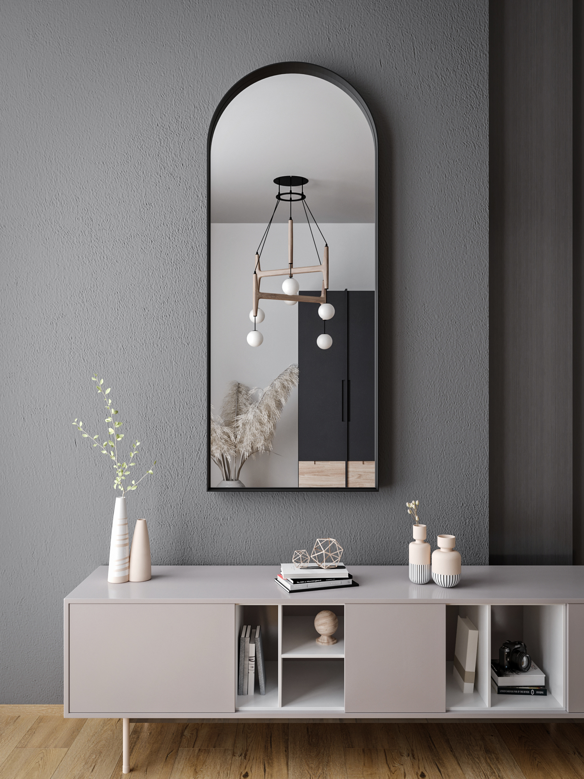 HoM Laval lustro 80x140 cm rama stalowa złoty L-80x140-GO50x4